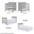 Dream On Me Aden Full Panel Convertible 4-in-1 Mini Crib In Pebble Gray