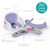 Infantino Music & Lights 3-in-1 Discovery Seat And Booster, Lavender, 4 Months +
