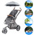 Niyofa Baby Parasol For Stroller, Pram Umbrella Canopy Parasol, Universal Umbrella Sun Shade Maker Canopy For Pushchair Pram Buggy