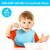 3 Pack Silicone Baby Bib For Babies & Toddlers (6-72 Months), Waterproof, Bpa Free, Green Pink And Blue, Easy Wipe Clean