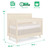 Evolur Loft Antilia Mid Century 4 In 1 Convertible Crib, Vanilla Bean