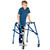 Small Aluminum Walker Folding Adjustable Walker With Wheel For Seniors & Children