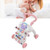 Baby Walker, Prevent Tipping Baby Stand Learning Walker Comfortable Handle  For Home Pink