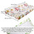 Baby Floral Diaper Changing Pad Cover Cradle Mattress, 2 Pack Floral Changing Table Cover, Green Leaf Changing Pad Covers