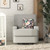 Baby Relax Rylan Swivel Glider Recliner Chair, Coil Seating, Gray