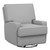 Baby Relax Rylan Swivel Glider Recliner Chair, Coil Seating, Gray