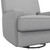 Baby Relax Rylan Swivel Glider Recliner Chair, Coil Seating, Gray