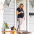 Moby Wrap Bump & Beyond T-shirt Wrap Baby Carrier, Black, S
