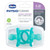 Chicco Physioforma Silicone One-piece Orthodontic Pacifier 6-16m Teal 2pk