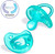 Chicco Physioforma Silicone One-piece Orthodontic Pacifier 6-16m Teal 2pk
