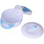 Baby Food Masher, Arc-shaped Grinding Rod Non-slip Handle Safe Hygienic Mash Serve Bowl With Bowl Lid For Vegetable Puree Blue