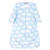 Hudson Baby Infant Boy Plush Sleeping Bag, Sack, Blanket, Blue Clouds, 0-6 Months