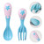Hemoton 1 Set Temperature Sensing Spoons Heat Changing Spoon Infant Spoon And Fork Set