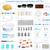 379 Pcs Cake Decorating Supplies Kit Cake Baking Set - 59 Piping Tips, 3 Scraper, 3 Silicone Baking Pans, 100 Baking Cups, 100 Piping Bags, Spatula, Leveler Cake Smoother And More