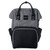Gray & Black Modernisme Backpack Diaper Bag
