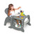 Badger Basket Envee Ii High Chair Play Table Conversion - Gray/chevron