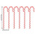 Christmas Candy Canes Set Of 6 Twisted Xmasindoor Outdoor Garden Yard Decor