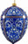 Joy To The World Cobalt Jeweled Egg