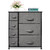 Bigroof Dresser Storage Organizer, Fabric Drawers Closet Shelves For Bedroom Bathroom Laundry Steel Frame Wood Top With Fabric Bins For Clothing Blankets Plush Toy (dark Gray-7 Drawers)