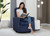 Delta Children Clair Slim Nursery Glider Swivel Rocker Chair, Navy