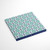 Bacati - Tribal Noah Mint/navy Cotton Percale Fabric Covered Collapsible Storage Tote, Large Box For All Ages, 14 X 14 X 10 Inches