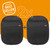 Diono Stuff 'n Scuff 2 Pack Kick Mat Back Seat Protector, Black