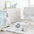Sloth Aqua And Grey Storage Fabric Toy Box By Sweet Jojo Designs