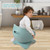 Gymax Toddler Egg-shaped Real Potty Training Toilet /removable Container Blue
