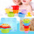 2 Set 6pcs/set Children Stacking Bath Cups Colorful Toddler Sea Animals Shape Bathtub Shower Stacked Toys