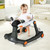 Gymax 2-in-1 Baby Walker Foldable Activity Push Walker W/ Adjustable Height