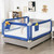 Gymax 57'' Bed Rails For Toddlers Vertical Lifting Baby Bed Rail Guard With Lock Blue