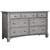 Evolur Cheyenne And Santa Fe Double Dresser, Storm Gray