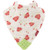 Nuby 100% Natural Cotton Muslin Teething Bib - 3 Pack, Flower/butterfly/stripes