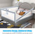 Insma Baby Safety Rails With Vertical Lifting, Bed Guardrail For Toddlers