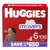 Huggies Little Movers Baby Diapers, Size 6, 108 Ct