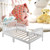 Mojoyce Wooden Baby Toddler Bed Bedroom Furniture With Safety Guardrails White