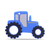 Baby Tractor Car Silicone Teether,sensory Chew Toys,bpa Free Soft And Effective Infant Teething Pain Relief Toys,freezer Safe,food Grade Silicone,blue