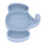 Baby Suction Plate, Suction Cups Easy To  Self Feeding Elephant Shape Silicone Material Safe Odorless Elephant Suction Plate  For Above 6 Months For Home Blue