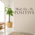 57x18cm Think Do Be Positive Vinyl Quote Wall Sticker Words Decals Home Decor Removable Diy For Living Room Deccoration