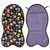 High Chair Mat, High Chair Pad Convenient Practical Soft Breathable  For Stroller For Car Cartoon Pattern