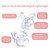 Tyry.hu Soothie Pacifiers 6-18 Months With 2 Cases