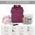 Soardream Baby Diaper Bag Backpack With Changing Station Travel Diaper Bag Gifts For Baby Boy Girl, Purple
