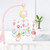 Autcarible Musical Baby Crib Mobile Toy With Lights And Music Star Projector Hanging Rotating Bell Timing Projection For Baby Shower Gift