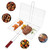 Deuson Meat Grilling Basket Barbecue Rack Grill Burger Fish Stand Cooking Roast Tool Bbq