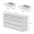 Timechee 9 Drawer Dresser, Chest Of Drawer White Dresser Ideal For Nursery Bedroom