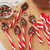 Candy Cane Spoon Edible Hard Candy Spoons Peppermint Flavor For Hot Chocolate Coffee Stirring Candies Christmas Holiday Stockings Birthday Party Favor 24ct (4 Boxes, 6ct Each) & Custom Storage Carrier