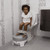 Delta Children Perfectsize Potty - Made With Eco-friendly Recycled Ocean Material, White/grey