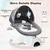Electric Baby Swing For Infants, Bluetooth Swing Remote Control Baby Bouncer Baby Rocker With Intelligence Timing, Grey