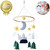 Small Foot Forest Animal Mobile, Felt Ball Mobile, Baby Wind Chimes, Baby Crib Mobile Handmade Infant Toy Hanging Rotating Hot Air Balloons And Clouds Bed Decoration | Crib Mobile For Boys And Girls