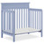 Dream On Me Harbor 4-in-1 Convertible Mini Crib, Dusty Blue
